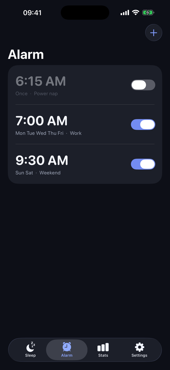 Larm alarm screen